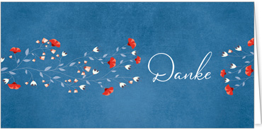 2025 Glückwunschkarten (Grusskarten)  - Programm 2025 | Motiv: Dankesborte - Artikel Nummer 1148-810