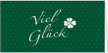 2025 Glückwunschkarten (Grusskarten)  - Programm 2025 | Motiv: Kleeglück - Artikel Nummer 1149-806