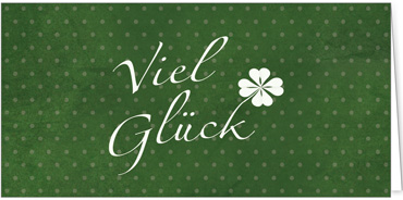 2025 Glückwunschkarten (Grusskarten)  - Programm 2025 | Motiv: Kleeglück - Artikel Nummer 1149-809