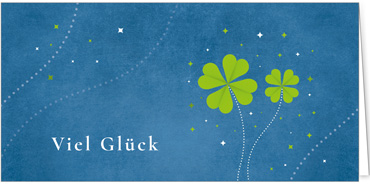 2025 Glückwunschkarten (Grusskarten)  - Programm 2025 | Motiv: Kleeregen - Artikel Nummer 1150-810