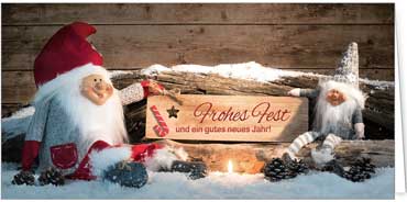 2025 für Firmen | Kategorie Weihnachtliche  Fotoimpressionen | Motiv: Wichtelgrüße - Artikel Nummer 11500