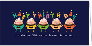 2025 Glückwunschkarten (Grusskarten)  - Programm 2025 | Motiv: Tortenchor - Artikel Nummer 1151-804