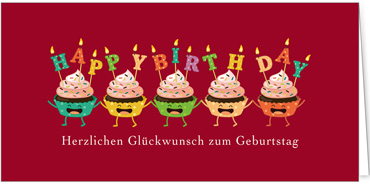 2025 Glückwunschkarten (Grusskarten)  - Programm 2025 | Motiv: Tortenchor - Artikel Nummer 1151-805