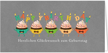 2025 Glückwunschkarten (Grusskarten)  - Programm 2025 | Motiv: Tortenchor - Artikel Nummer 1151-807