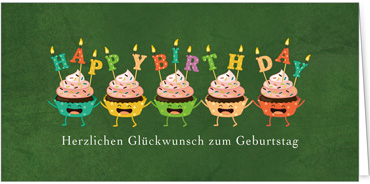 2025 Glückwunschkarten (Grusskarten)  - Programm 2025 | Motiv: Tortenchor - Artikel Nummer 1151-809