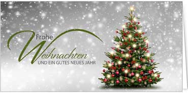 2025 für Firmen | Kategorie Silberne Impressionen | Motiv: Silberner Tannenzauber - Artikel Nummer 11517