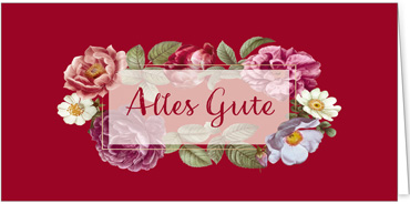 2025 Glückwunschkarten (Grusskarten)  - Programm 2025 | Motiv: Glückskranz - Artikel Nummer 1152-805