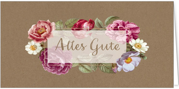 2025 Glückwunschkarten (Grusskarten)  - Programm 2025 | Motiv: Glückskranz - Artikel Nummer 1152-808