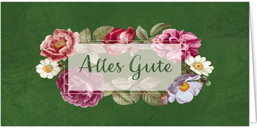 2025 Glückwunschkarten (Grusskarten)  - Programm 2025 | Motiv: Glückskranz - Artikel Nummer 1152-809