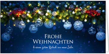2025 für Firmen | Kategorie Blaue Impressionen | Motiv: Vorfreude auf Weihnachten - Artikel Nummer 11522