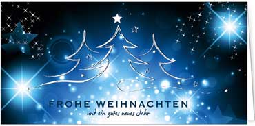 2025 für Firmen | Kategorie Blaue Impressionen | Motiv: Blauer Festtagsglanz - Artikel Nummer 11526