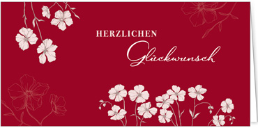 2025 Glückwunschkarten (Grusskarten)  - Programm 2025 | Motiv: Blütenglück - Artikel Nummer 1154-805