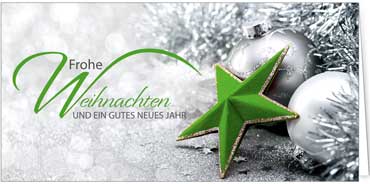 2025 für Firmen | Kategorie Grüne Impressionen | Motiv: Grüner Sternenschwung - Artikel Nummer 11542