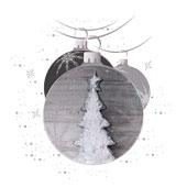 Weihnachtskarten-Dekore