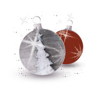 Weihnachtskarten-Dekore