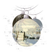 Weihnachtskarten-Dekore