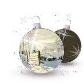 Weihnachtskarten-Dekore