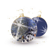 Weihnachtskarten-Dekore