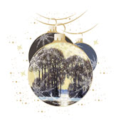 Weihnachtskarten-Dekore