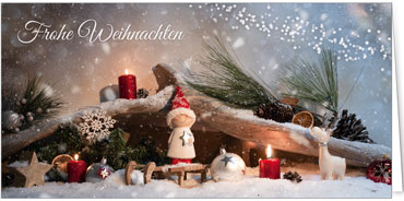 2025 für Firmen | Kategorie Weihnachtliche  Fotoimpressionen | Motiv: Wichtelfantasie - Artikel Nummer 11589