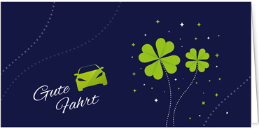 2025 Glückwunschkarten (Grusskarten) für die KFZ Branche - Programm 2025 | Motiv: KFZ-Glück - Artikel Nummer 1160-804