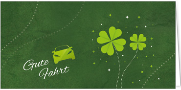 2025 Glückwunschkarten (Grusskarten) für die KFZ Branche - Programm 2025 | Motiv: KFZ-Glück - Artikel Nummer 1160-809