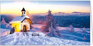 2025 Kategorie Winterlandschaften | Motiv: Strahlende Kapelle - Artikel Nummer 11645