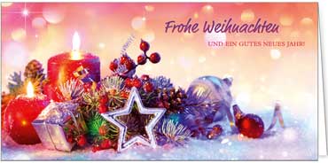 2025 für Firmen | Kategorie Weihnachtliche  Fotoimpressionen | Motiv: Festliche Kerzen - Artikel Nummer 11648