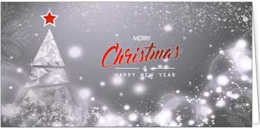 2025 für Firmen | Kategorie Silberne Impressionen | Motiv: Baumfunkeln in Silber - Artikel Nummer 11656