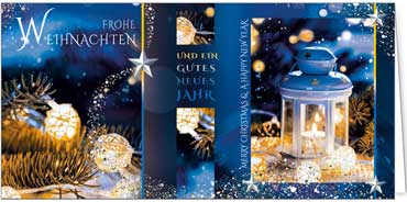 2025 für Firmen | Kategorie Blaue Impressionen | Motiv: Laternentraum - Artikel Nummer 11657