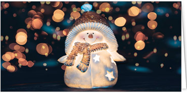 2025 für Firmen | Kategorie Weihnachtliche  Fotoimpressionen | Motiv: Glücklicher Schneemann - Artikel Nummer 11681