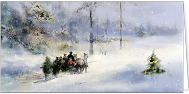 2025  | Motiv: Kutschenfahrt im Schnee - Artikel Nummer 11705
