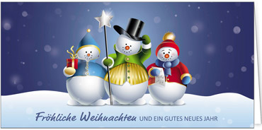 2025 für Firmen | Kategorie Humor | Motiv: Schneemannsbesuch - Artikel Nummer 11711