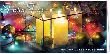 2025 für Firmen | Kategorie Weihnachtliche  Fotoimpressionen | Motiv: Warmes Kerzenlicht - Artikel Nummer 11719