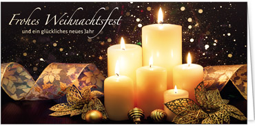 2025 für Firmen | Kategorie Goldene Impressionen | Motiv: Leuchtende Goldschleife - Artikel Nummer 11729