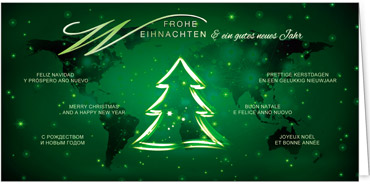 2025 für Firmen | Kategorie Internationale Weihnachtsgrüße | Motiv: Magische Wünsche - Artikel Nummer 11751