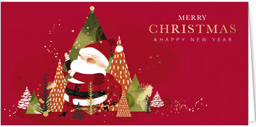 2025 für Firmen | Kategorie Humor | Motiv: Weihnachtsmann-Zauber - Artikel Nummer 11752