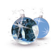 Weihnachtskarten-Dekore