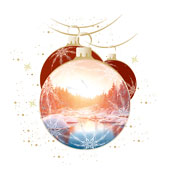 Weihnachtskarten-Dekore