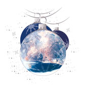 Weihnachtskarten-Dekore