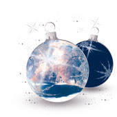 Weihnachtskarten-Dekore