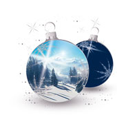 Weihnachtskarten-Dekore