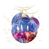 Weihnachtskarten-Dekore