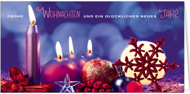 2025 für Firmen | Kategorie Weihnachtliche  Fotoimpressionen | Motiv: Stillleben in Lila - Artikel Nummer 11763