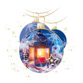 Weihnachtskarten-Dekore