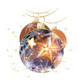 Weihnachtskarten-Dekore