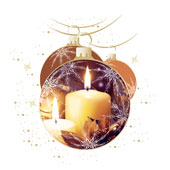 Weihnachtskarten-Dekore