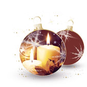 Weihnachtskarten-Dekore