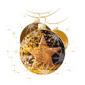 Weihnachtskarten-Dekore