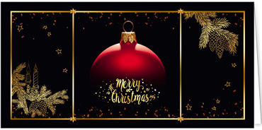 2025 für Firmen | Kategorie Goldene Impressionen | Motiv: Elegante Wünsche - Artikel Nummer 11769